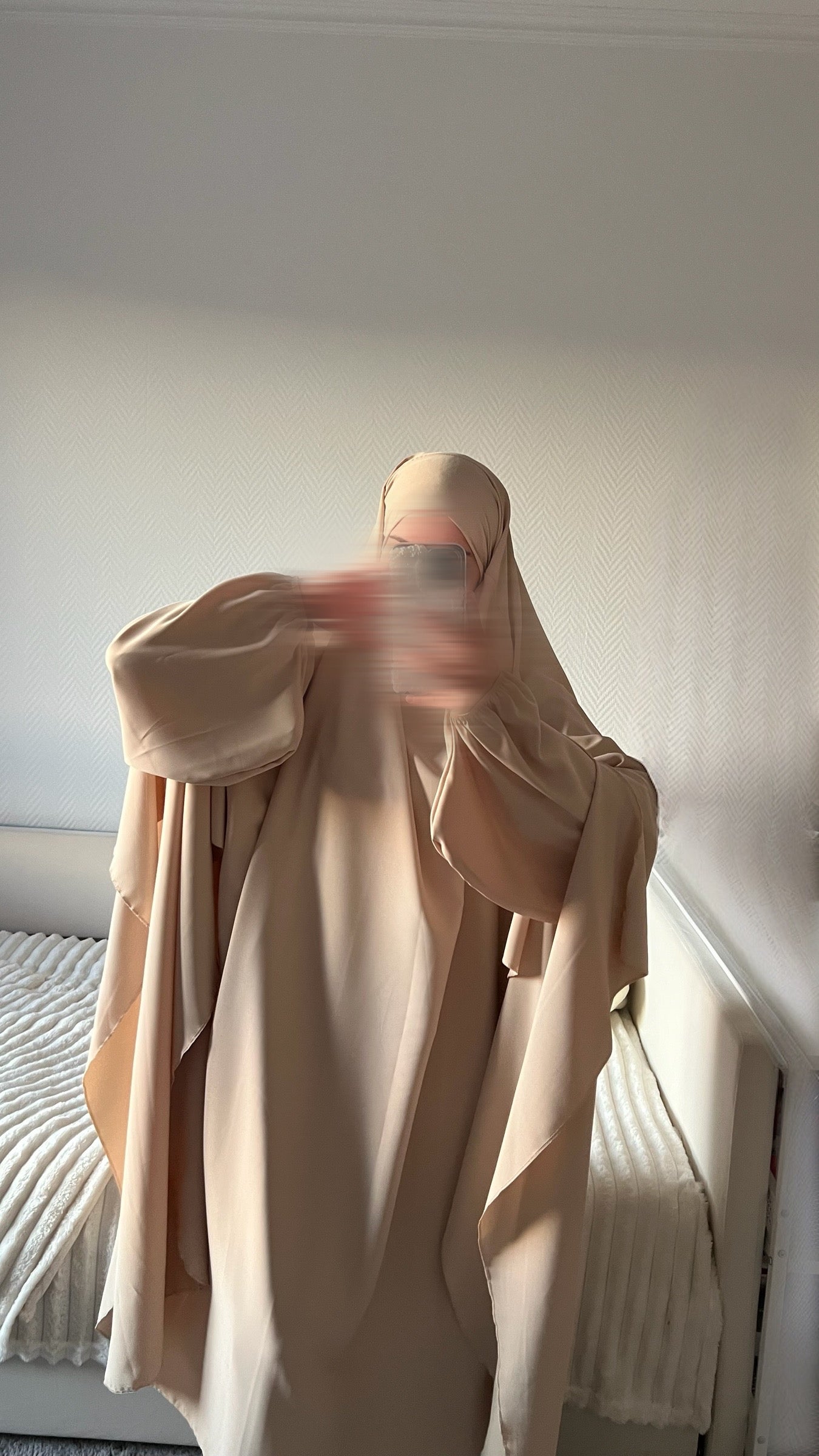 Ensemble Abaya & Cape Khimar Soie de Médine