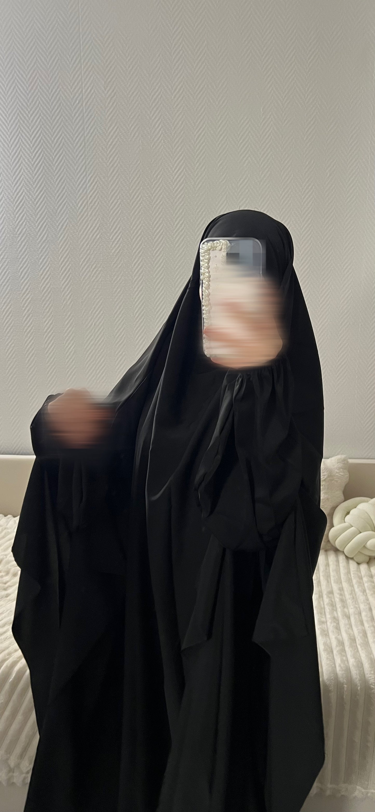Ensemble Abaya & Cape Khimar Soie de Médine